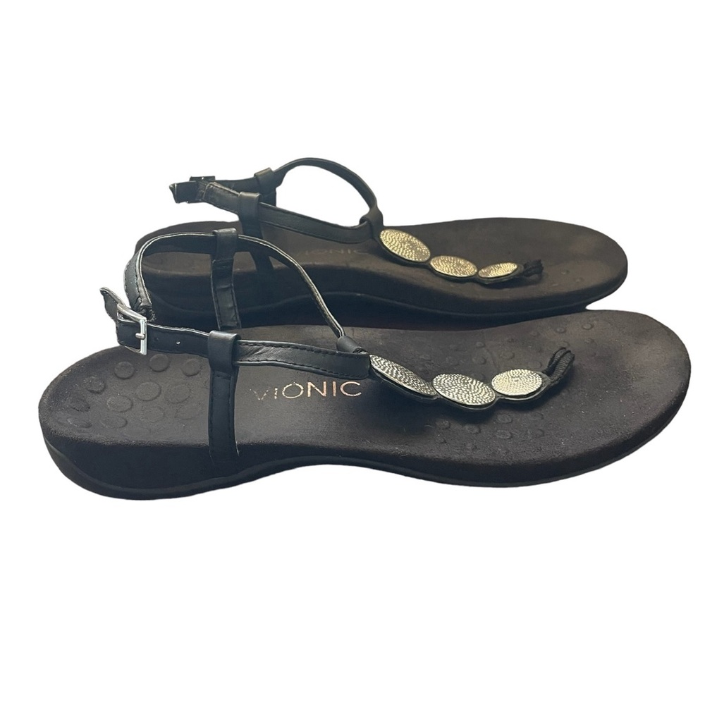 Vionic Lizbeth Toe Post Black Sandals - image 2
